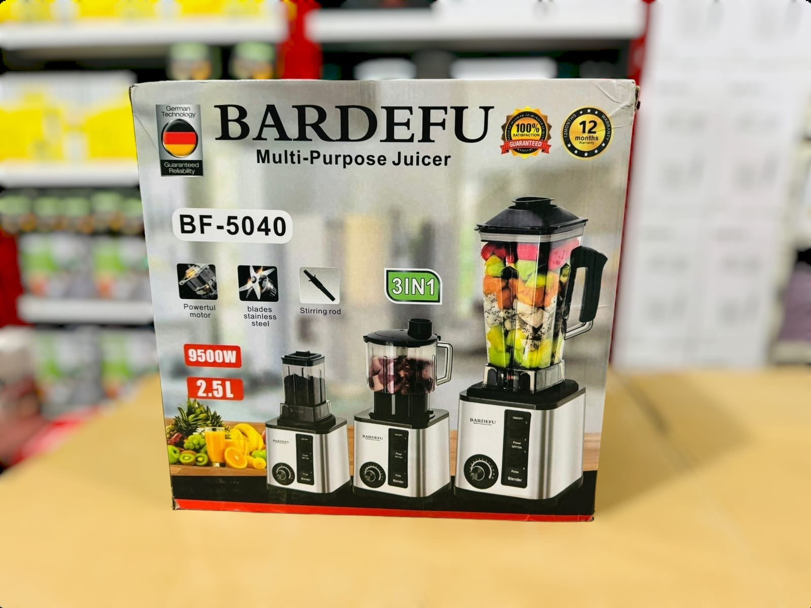 BARDEFU 3 in 1 Blender Chopper & Grinder BF-5040